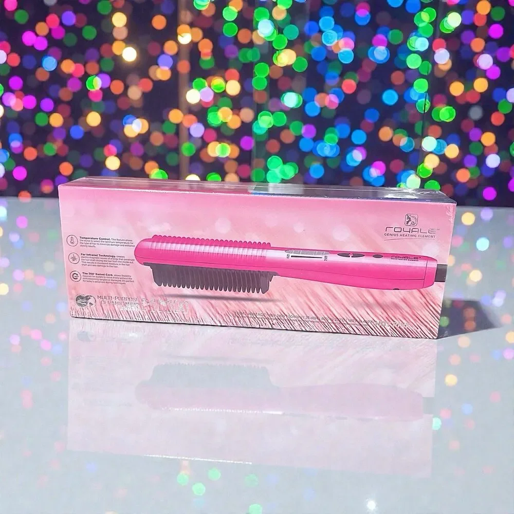 Royale Multi-Purpose Ceramic Hair Brush in Hot Pink Brand New in Sealed Box